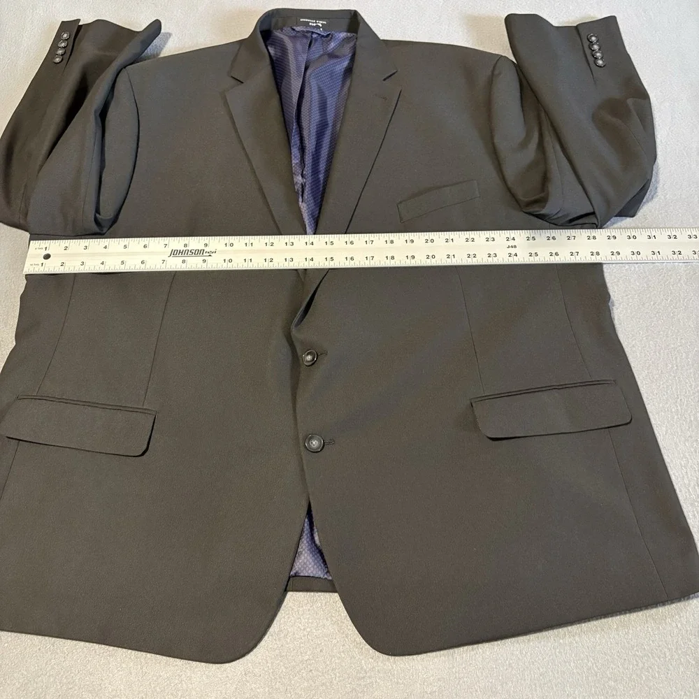 Shaquille O'Neal Blazer XLG 56R Black Solid Sport Coat Jacket Modern Travel‎ NEW